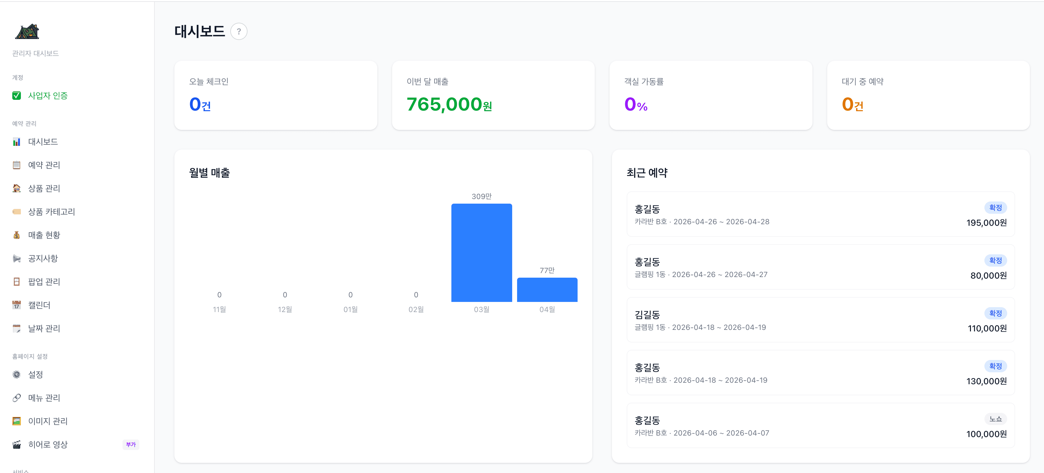 대시보드